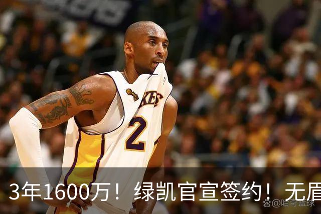 3年1600万！绿凯官宣签约！无眉大侠联手保罗乔治